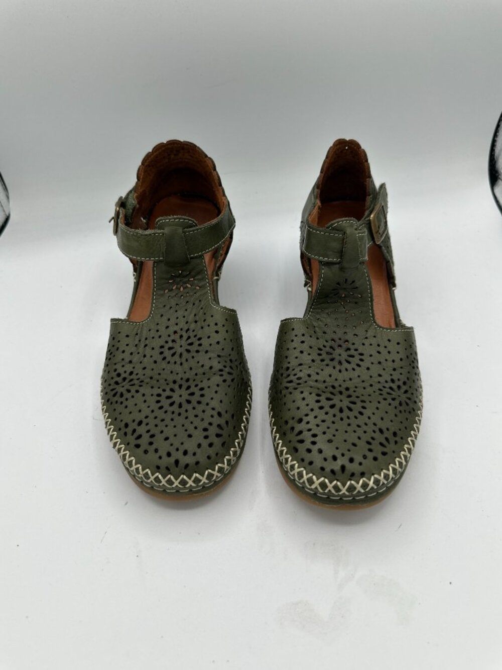 Spring Step Patrizia Airy Wedges Green Women's 38 - Picture 2 of 7